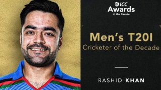 Afghanistan Spinner Rashid Khan Named ICC Men's T20I Cricketer of The Decade